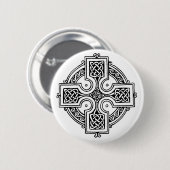 Celtic cross pattern ronde button 5,7 cm (Voorkant /achterkant)