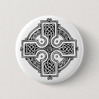 Celtic cross pattern ronde button 5,7 cm