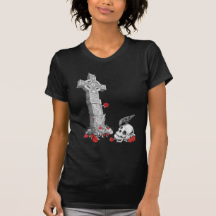 Celtic Cross, Raven en Skull T-shirt