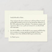 Celtic Cross Rozen dank u RSVP Kaartje (Voorkant / Achterkant)