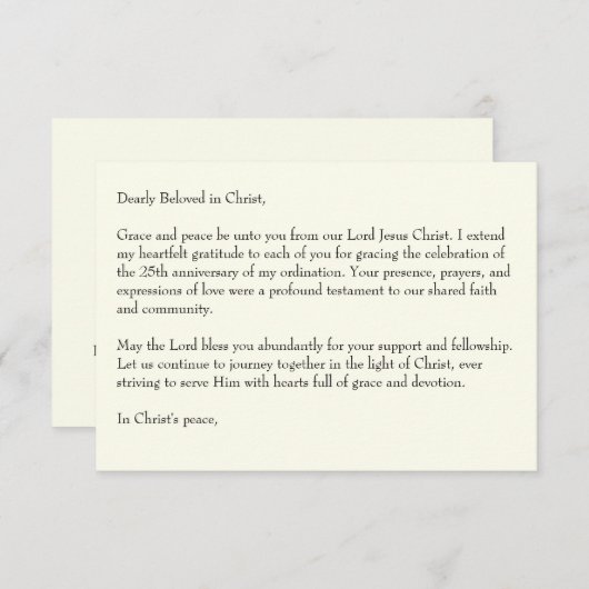 Celtic Cross Rozen dank u RSVP Kaartje (Voorkant / Achterkant)