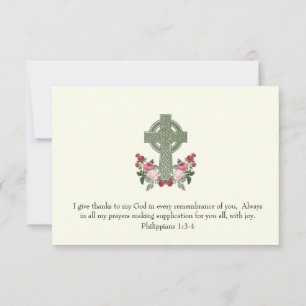 Celtic Cross Rozen dank u RSVP Kaartje