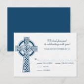 Celtic Cross RSVP Kaart (Voorkant / Achterkant)