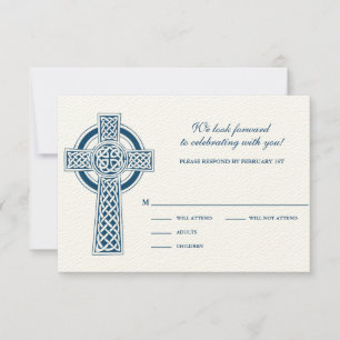 Celtic Cross RSVP-kaart Kaart