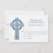 Celtic Cross RSVP-kaart RSVP Kaartje (Voorkant)