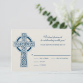 Celtic Cross RVSP Kaart (Staand voorkant)