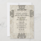 Celtic Cross Scripting Love Wedding Invitation Kaart (Voorkant)