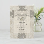 Celtic Cross Scripting Love Wedding Invitation Kaart (Staand voorkant)