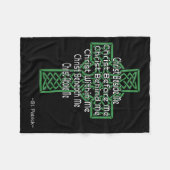 Celtic Cross Shirt St Patrick's Prayer Christian  Fleece Deken (Voorkant (Horizontaal))