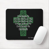 Celtic Cross Shirt St Patrick's Prayer Christian  Muismat (Met muis)