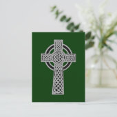 Celtic Cross - Silver Briefkaart (Staand voorkant)