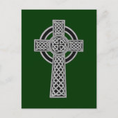 Celtic Cross - Silver Briefkaart (Voorkant)