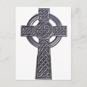 Celtic Cross - Silver Briefkaart