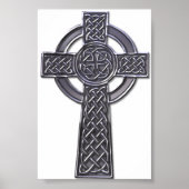 Celtic Cross - Silver Poster (Voorkant)