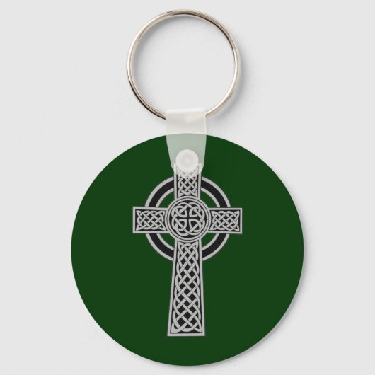 Celtic Cross - Silver Sleutelhanger (Voorkant)