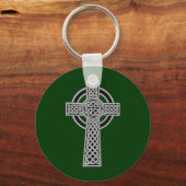 Celtic Cross - Silver Sleutelhanger (Voorkant)