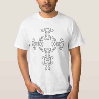Celtic Cross Silver Tattoo Shirt