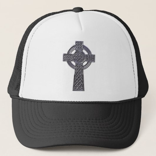 Celtic Cross - Silver Trucker Pet (Voorkant)