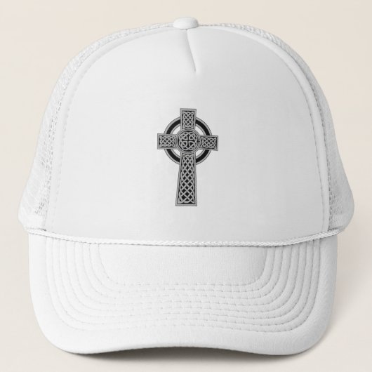Celtic Cross - Silver Trucker Pet (Voorkant)