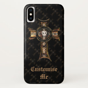 Celtic Cross & Skull (Gold) Case-Mate iPhone Case