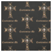 Celtic Cross & Skull (Gold) Stof (Swatch)