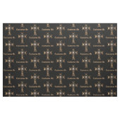 Celtic Cross & Skull (Gold) Stof (Fat Quarter)