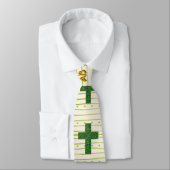 Celtic Cross Spring (gepersonaliseerd) Stropdas (Gebonden)