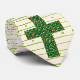 Celtic Cross Spring (gepersonaliseerd) Stropdas