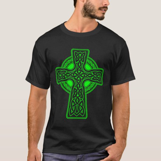 Celtic Cross St Patrick s Day 2023 Gaelic Viking I T-shirt (Voorkant)