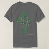 Celtic Cross St Patrick's Prayer Christelijk T-shirt (Design voorkant)