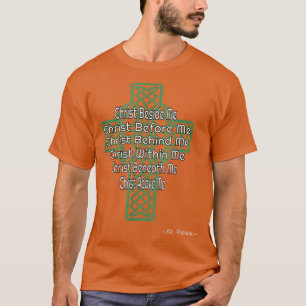 Celtic Cross St Patrick's Prayer Christelijk T-shirt