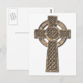 Celtic Cross - Stone Briefkaart (Voorkant / Achterkant)
