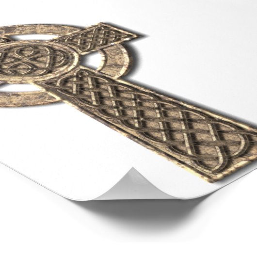 Celtic Cross - Stone Poster (Hoek)