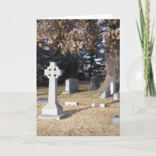 Celtic Cross Sympathy Card Kaart
