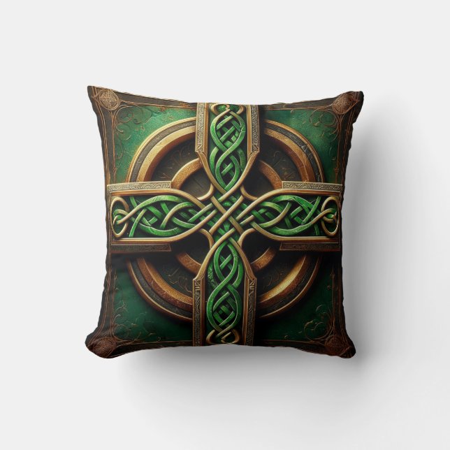 Celtic Cross Throw Pillow Kussen (Voorkant)