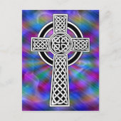 Celtic Cross Wave briefkaart (Voorkant)
