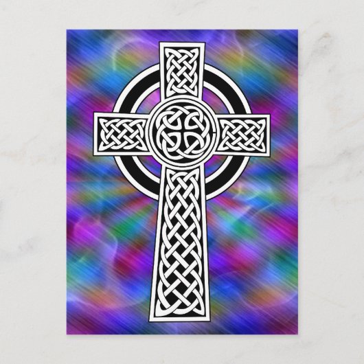 Celtic Cross Wave briefkaart (Voorkant)