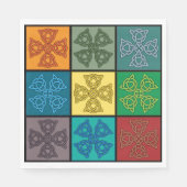 Celtic Crosses Colorful Napkins Servet (Voorkant)