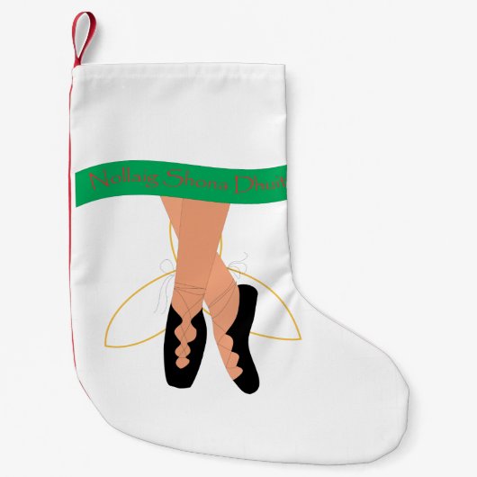 Celtic Dance Kerstmis Stocking Kleine Kerstsok (Voorkant)