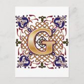 Celtic Design Letter G Briefkaart (Voorkant)