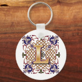 Celtic Design Letter L Sleutelhanger (Voorkant)
