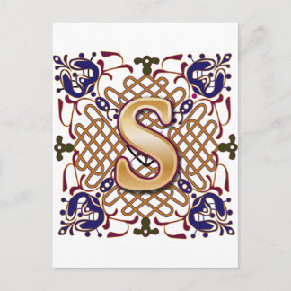 Celtic Design Letter S Briefkaart