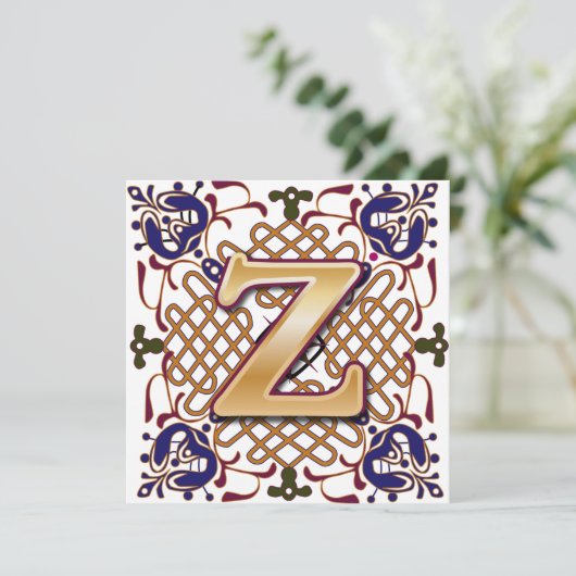 Celtic Design Letter Z (Staand voorkant)