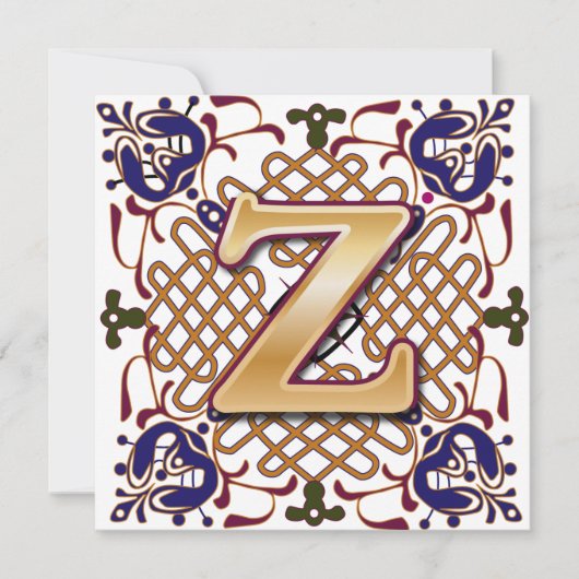 Celtic Design Letter Z (Voorkant)