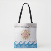 Celtic Design over Blue Zee Tote Bag (Voorkant)