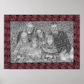 Celtic Design Plum Lijst Uw foto toevoegen Poster (Voorkant)