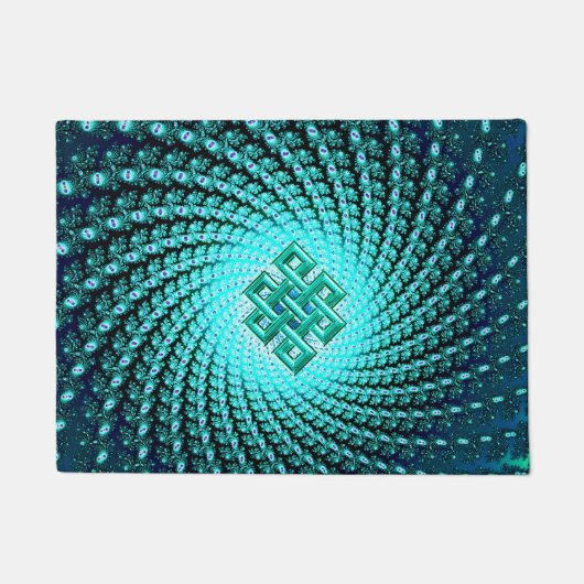 Celtic Diamond Fractal Doormat Deurmat (Voorkant)