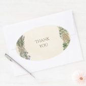 Celtic Distel Groene 'Dank je wel' Sticker (Envelop)
