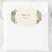 Celtic Distel Groene 'Dank je wel' Sticker (Tas)