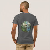 Celtic DJ Ritual Illustratie T-Shirt (Achterkant volledig)